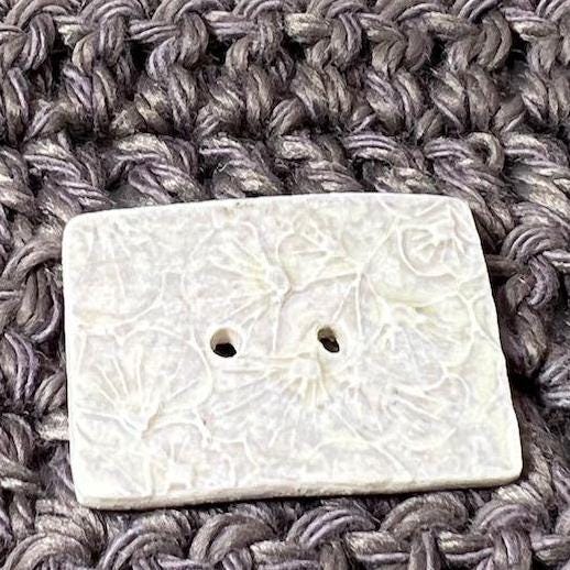 Ginkgo Leaf Textured Ceramic Button Sets