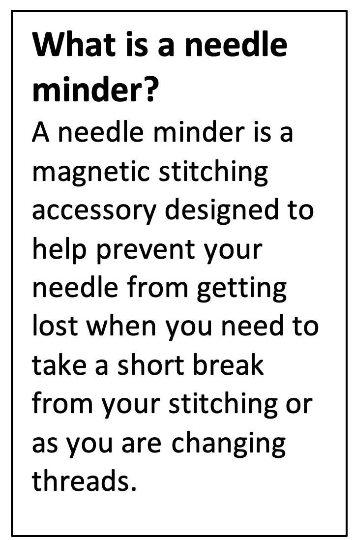 Needle Minders for Holding Your Needles While Stitching