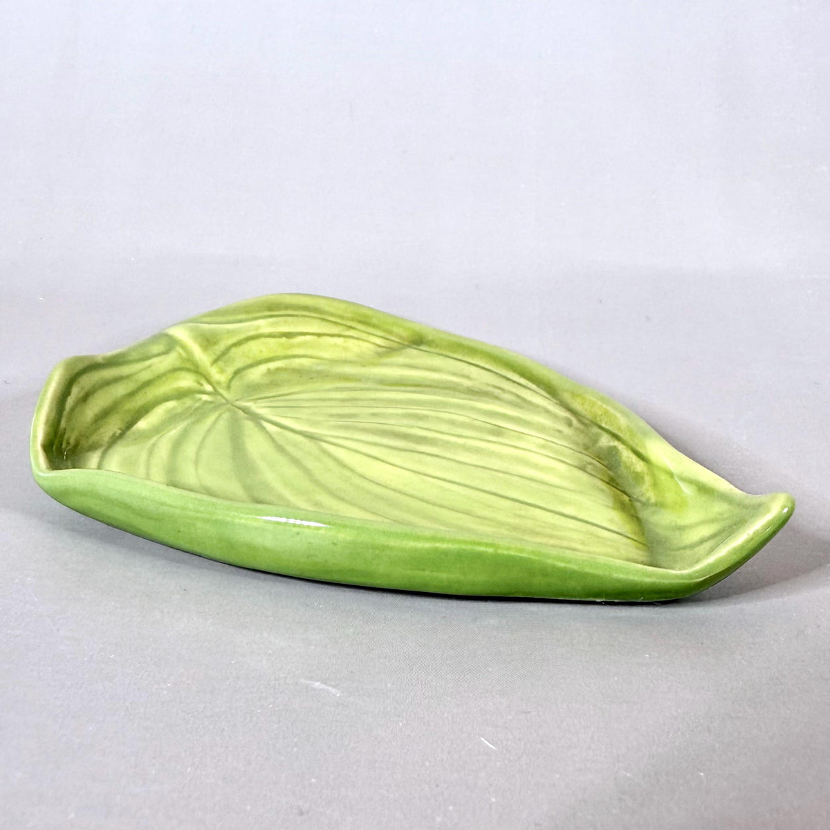 Bright Green Leaf Teabag Holder/Spoon Rest/ Trinket Dish