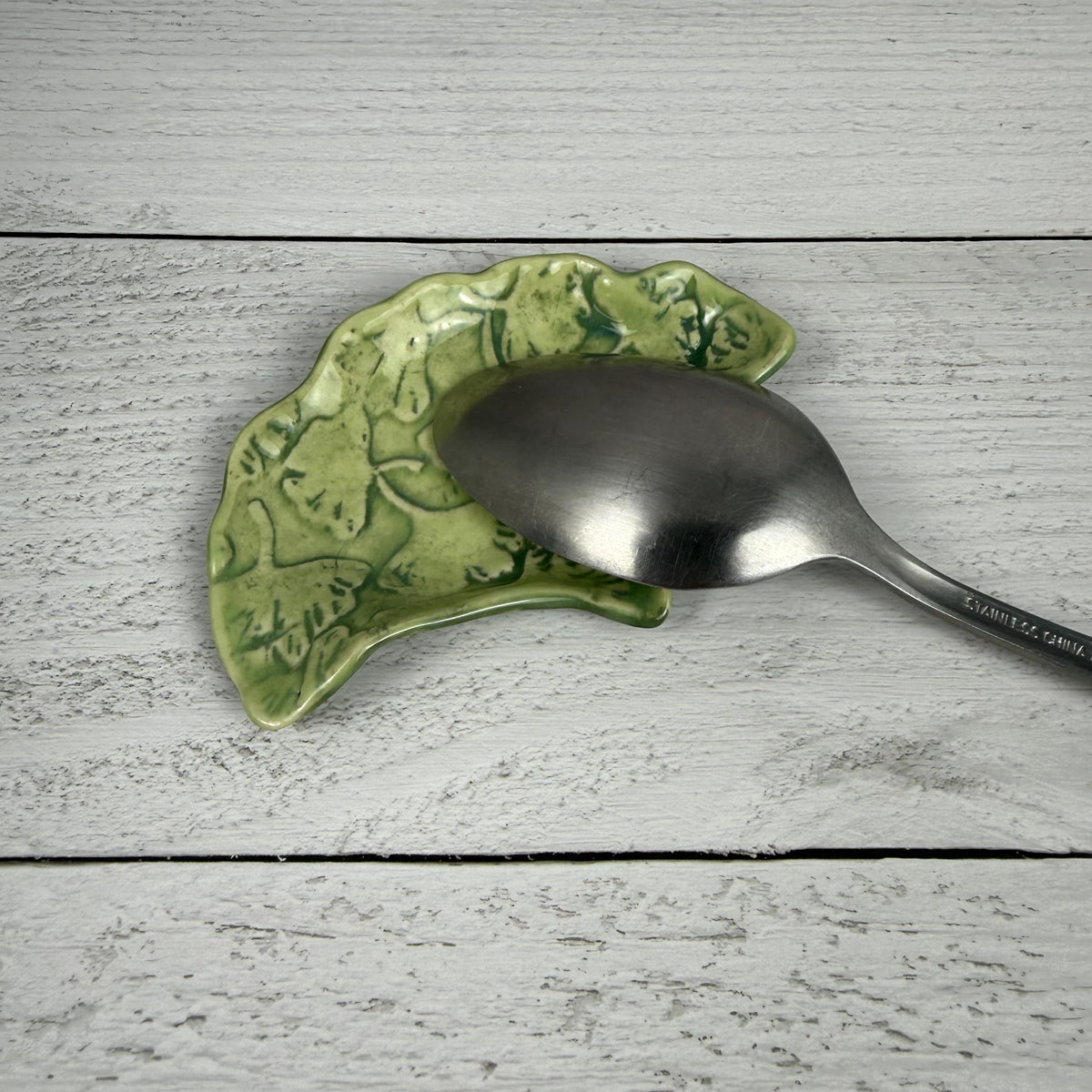Small Ginkgo Teabag Holder/Spoon Rest