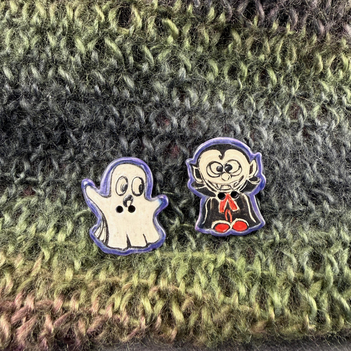 Halloween Ghouls Buttons