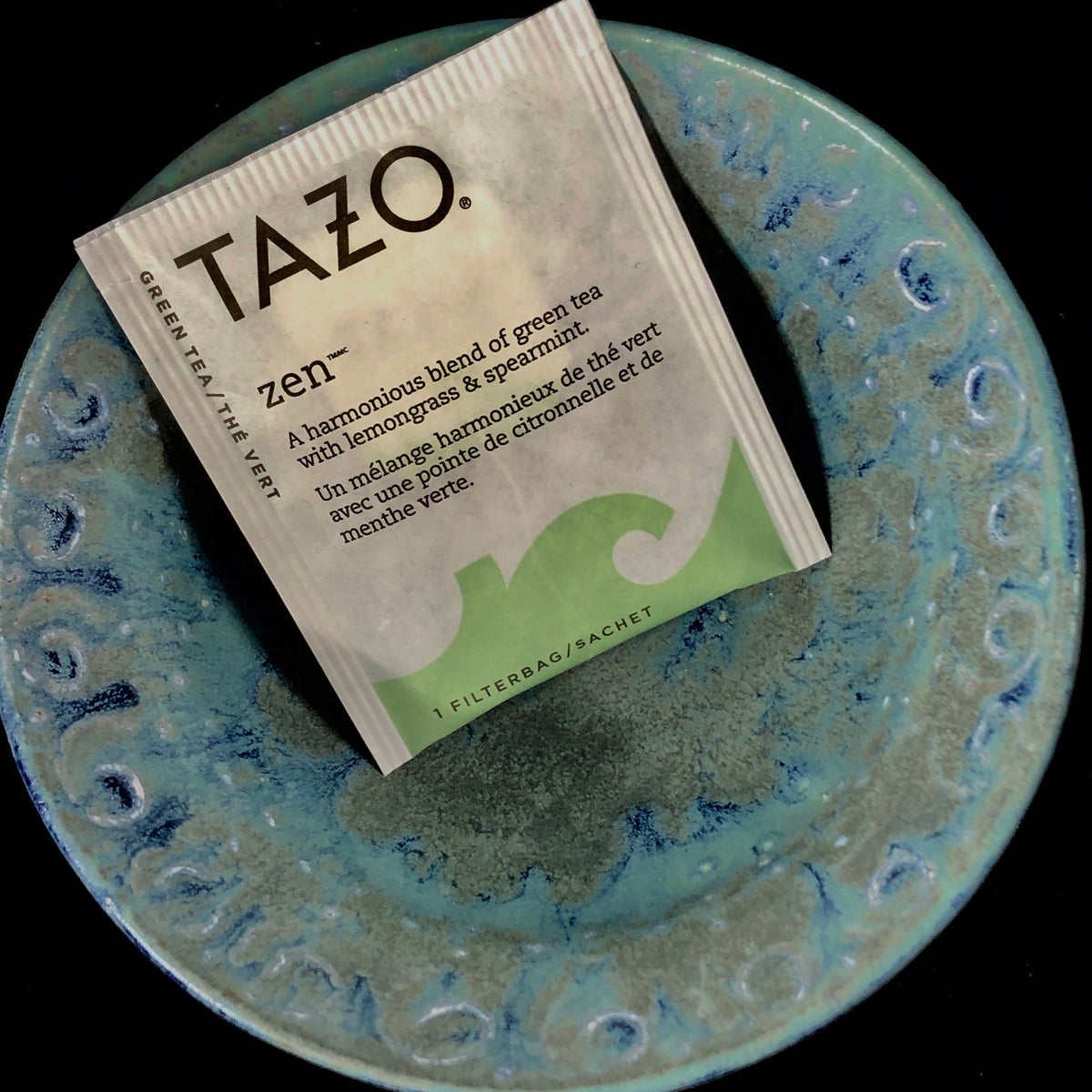 Blue Bowl/ Stoneware Trinket or Catchall Dish in Blue Stone Matte Glaze