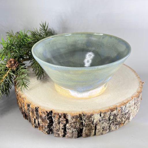 Blue and Gray Small Serving Bowl