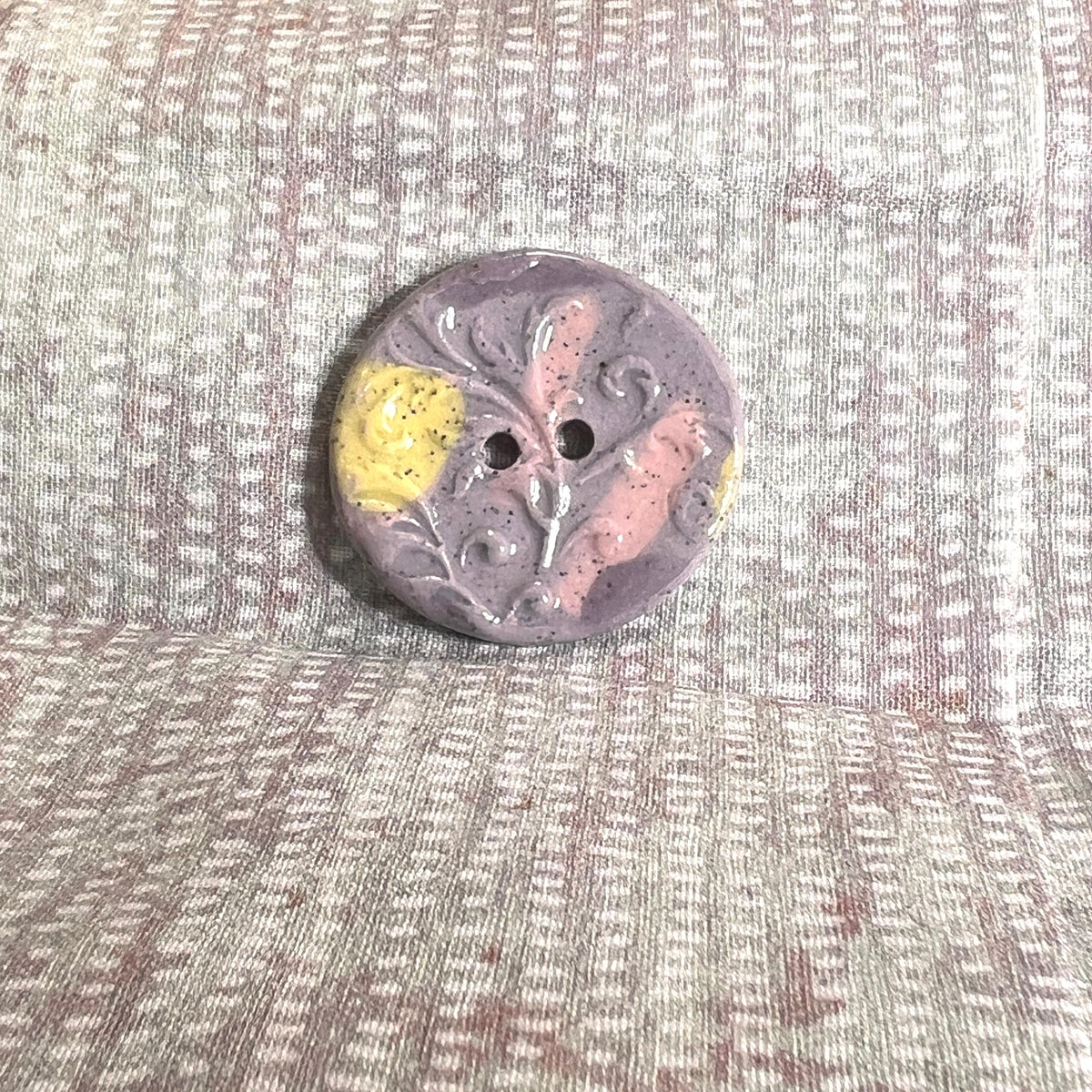 Porcelain Pastel Filigree Patterned Buttons