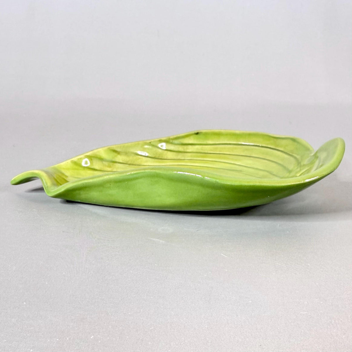 Bright Green Leaf Teabag Holder/Spoon Rest/ Trinket Dish #2