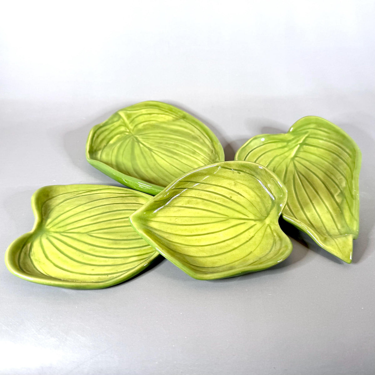 Bright Green Leaf Teabag Holder/Spoon Rest/ Trinket Dish #2