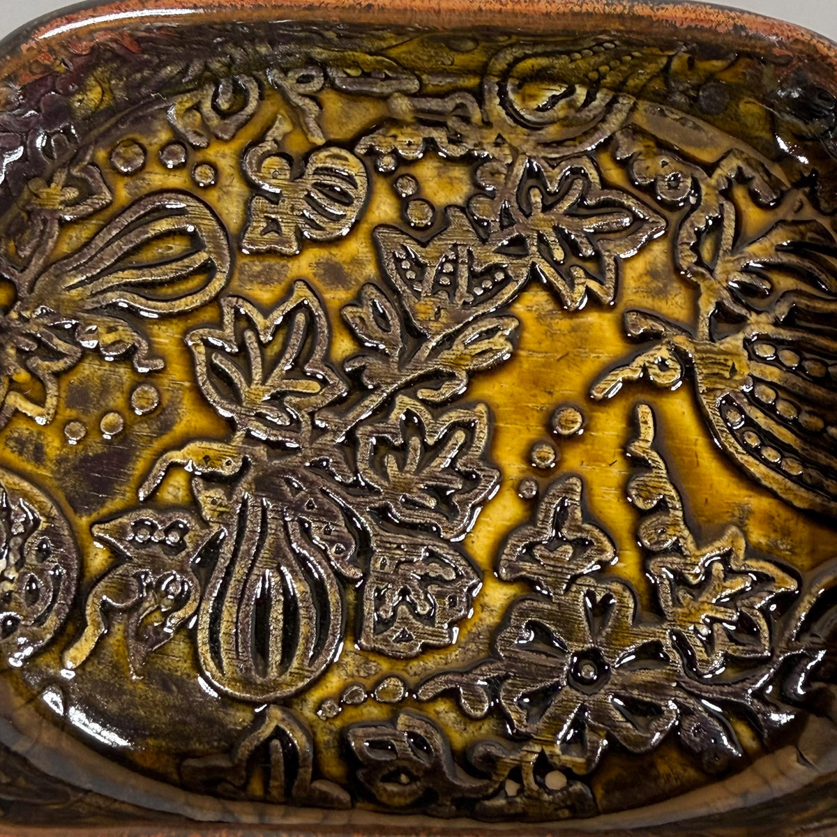 Gourds and Pumpkins Harvest Gold Trinket Dish