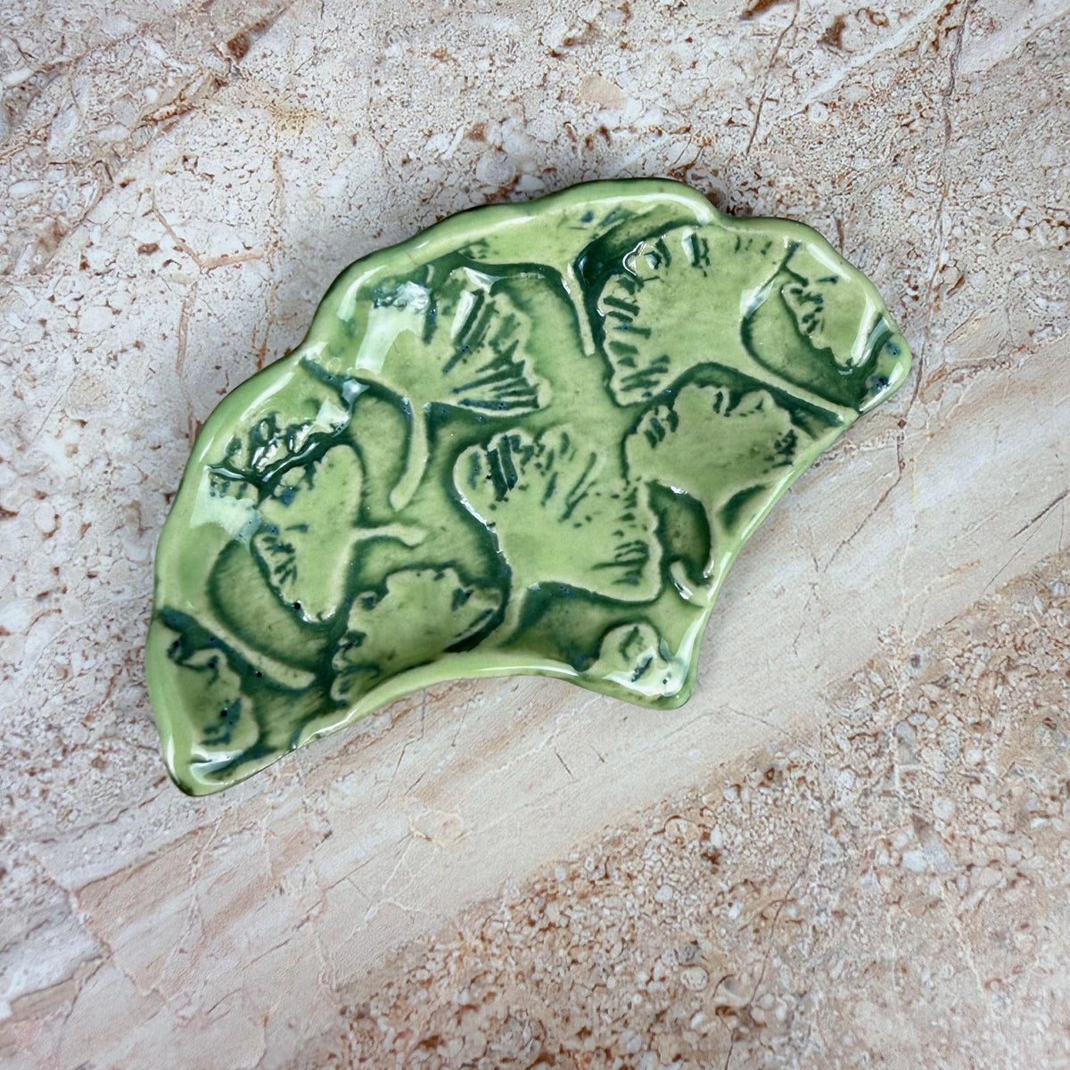Small Ginkgo Teabag Holder/Spoon Rest