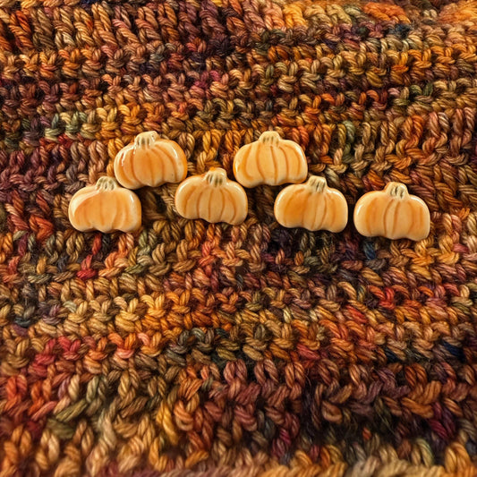 Tiny Pumpkin Buttons