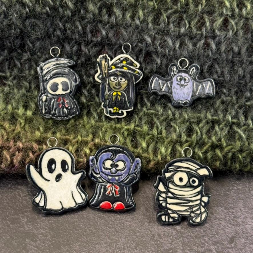 Halloween Ghouls Jewelry Components