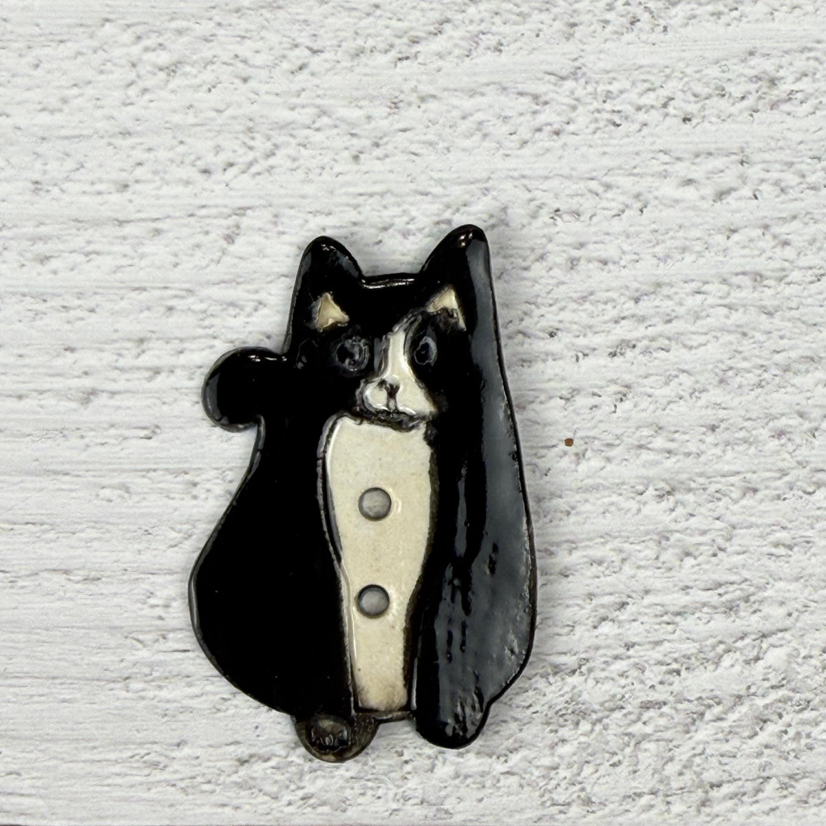 Large Cat Ceramic Button